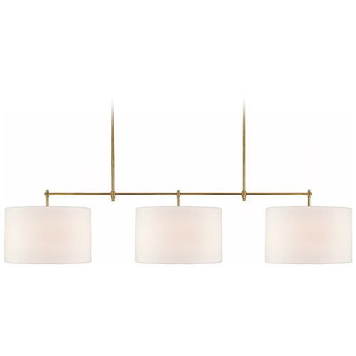 Thomas OBrien Bryant Billiard Light in Antique Brass by VC Signature