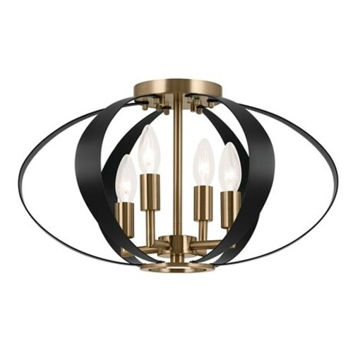 Kichler Lighting Cecil Champagne Bronze Flush Mount Light by Kichler Lighting 52588CPZ