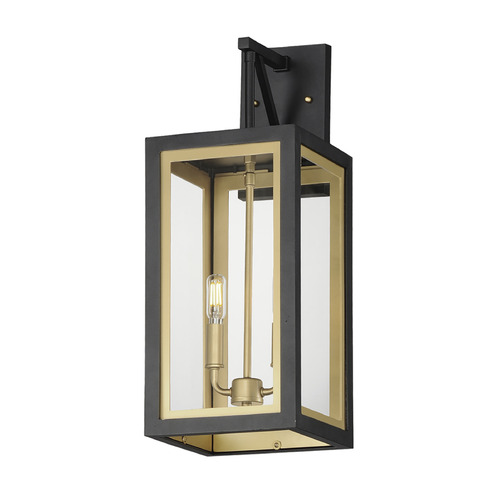 Maxim Lighting Neoclass Black & Gold Outdoor Wall Light by Maxim Lighting 30055CLBKGLD