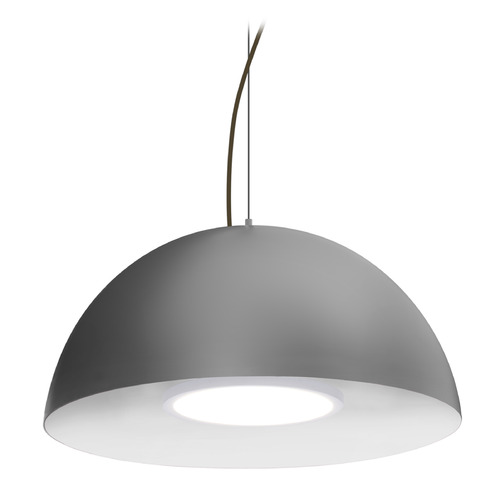 Besa Lighting Besa Lighting Flux Bronze LED Pendant Light with Bowl / Dome Shade 1KX-FLUX-LED-BR