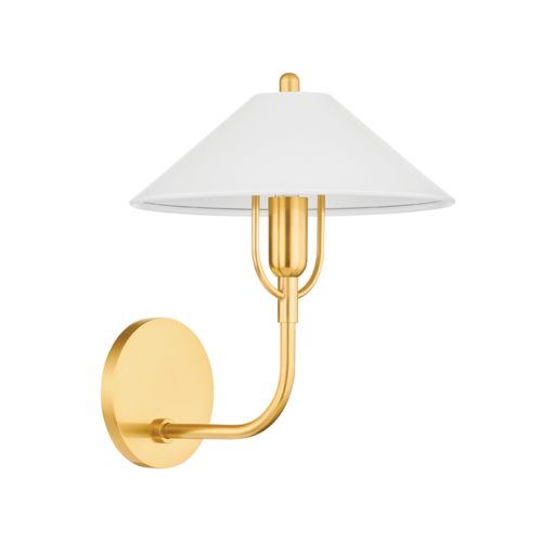 Mitzi by Hudson Valley Mariel Wall Sconce in Brass & Soft White by Mitzi by Hudson Valley H866101-AGB/SWH