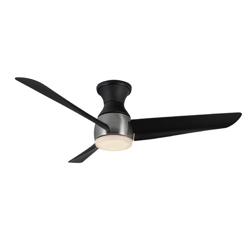 Kuzco Lighting Thalia Brushed Nickel, Matte Black LED Ceiling Fan with Light