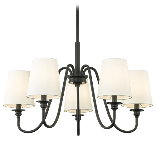 Z-Lite Z-Lite Gianna Matte Black Chandelier 7509-5-26MB
