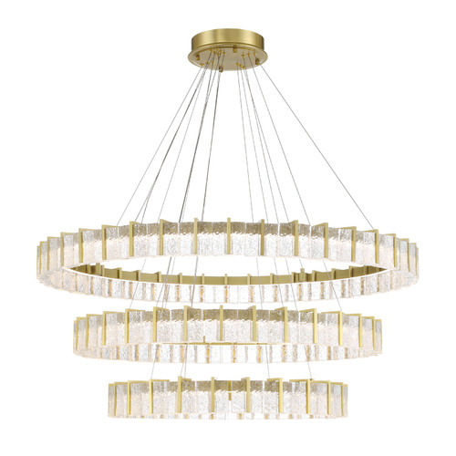 Sevryn 3-Tier LED Chandelier in Soft Brass by Minka Lavery