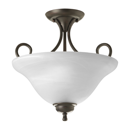 Progress Lighting 13.25-Inch Semi-Flush Mount in Antique Bronze by Progress Lighting P3460-20