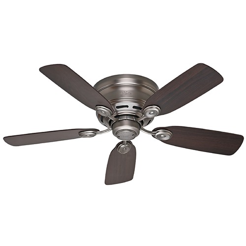 42-Inch Low Profile Antique Pewter Ceiling Fan by Hunter Fan Company