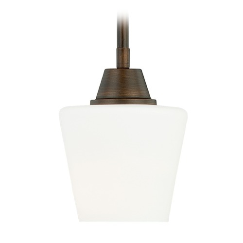 Vaxcel Lighting Calais Venetian Bronze Mini-Pendant Light with Empire Shade by Vaxcel Lighting P0093