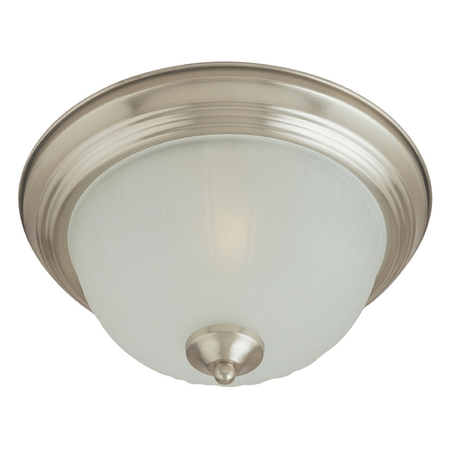 Essentials Satin Nickel Flush Mount by Maxim Lighting