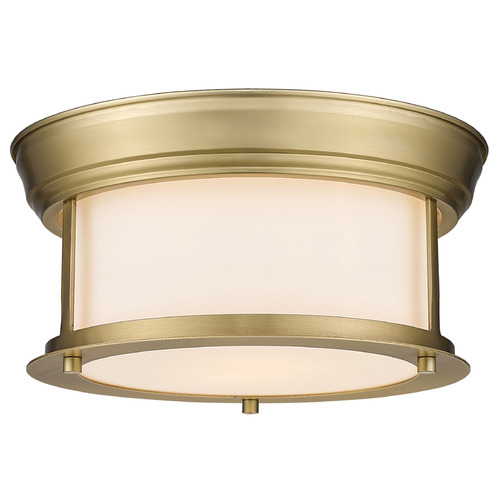 Z-Lite Sonna Heritage Brass Flush Mount by Z-Lite 2011F10-HBR