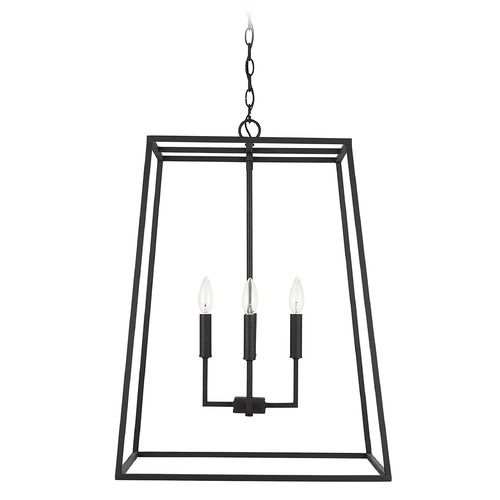 Clint 21-Inch Wide Pendant in Black Iron by Capital Lighting