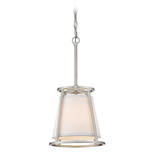 Lenyx Brushed Nickel Mini Pendant by Z-Lite