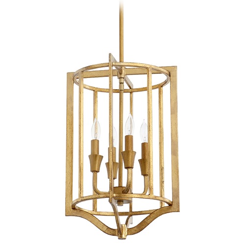 Quorum Lighting Marquee Gold Leaf Pendant by Quorum Lighting 6814-4-74