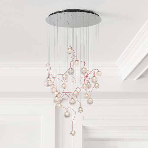 ET2 Lighting Bobble 24-Light LED Pendant in Polished Chrome by ET2 Lighting E20658-91PC