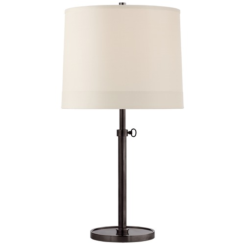 Visual Comfort Signature Collection Barbara Barry Simple Table Lamp in Bronze by Visual Comfort Signature BBL3023BZS2
