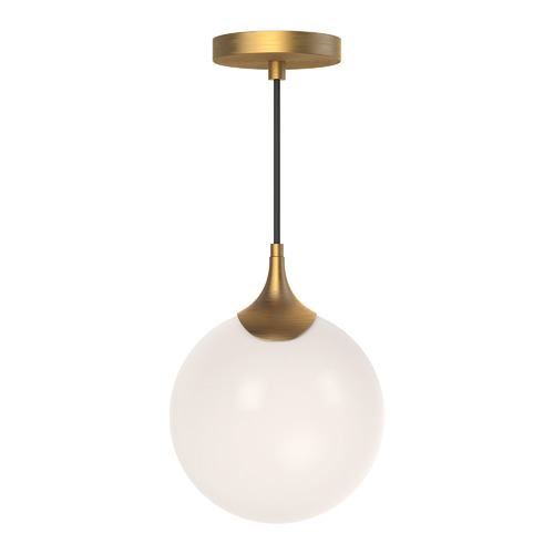 Nouveau Mini Pendant in Aged Gold by Alora Lighting