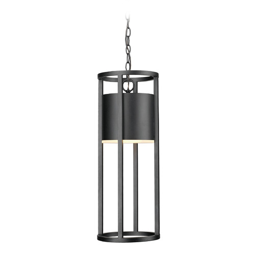 Z-Lite Luca Black LED Outdoor Hanging Light by Z-Lite 517CHB-BK-LED