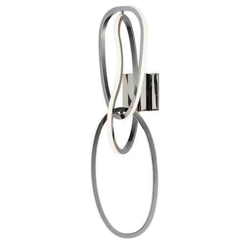 ET2 Lighting Et2 Unity Black Chrome LED Sconce E24613-BC