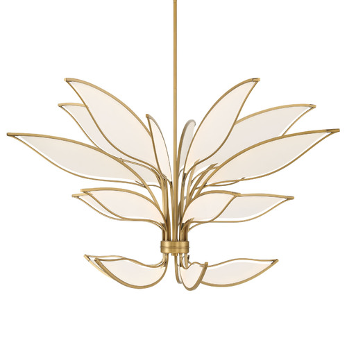 Papilio LED Chandelier in Legacy Brass by Minka Lavery