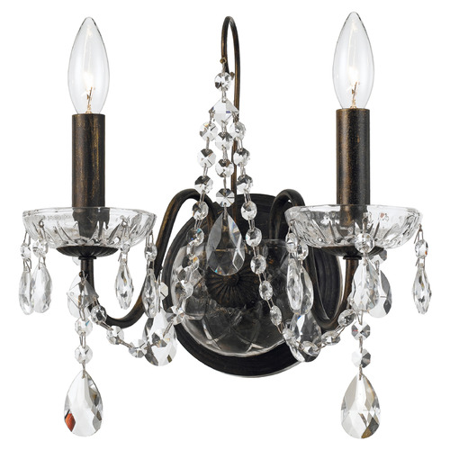 Crystorama Lighting Butler English Bronze Sconce