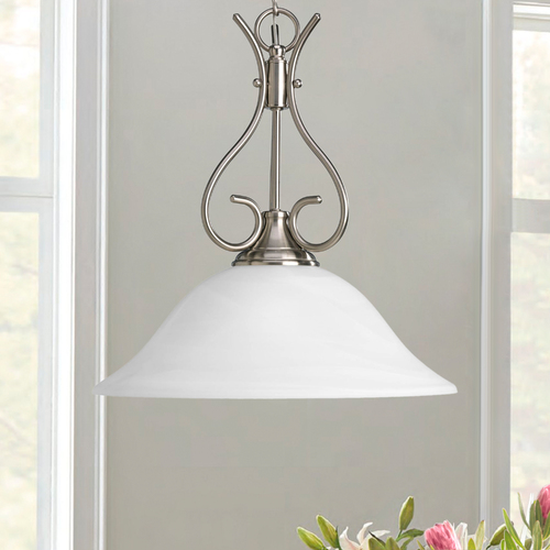 Progress Lighting 15-Inch Pendant in Brushed Nickel by Progress Lighting P5091-09