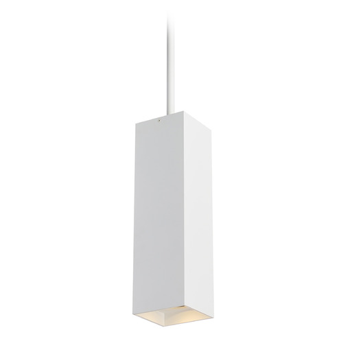 Exo 18 2700K 12-Inch 30-Degree LED Pendant in White & White by VC Modern