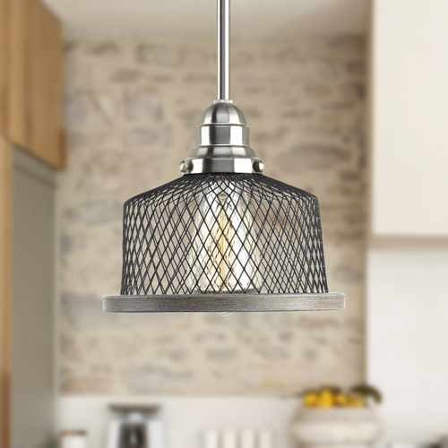 Progress Lighting Tilley Brushed Nickel Mini Pendant by Progress Lighting P500078-009