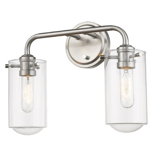 Z-Lite Delaney Brushed Nickel Bathroom Light by Z-Lite 471-2V-BN