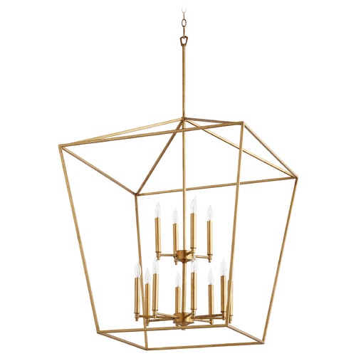 Gabriel Gold Leaf Pendant by Quorum Lighting