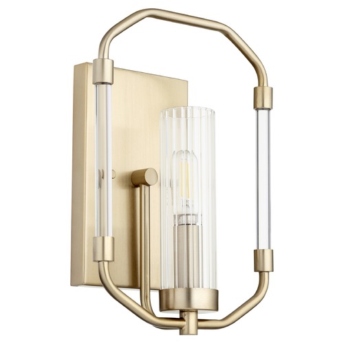 Quorum Lighting Citadel Aged Brass Sconce by Quorum Lighting 5163-1-80