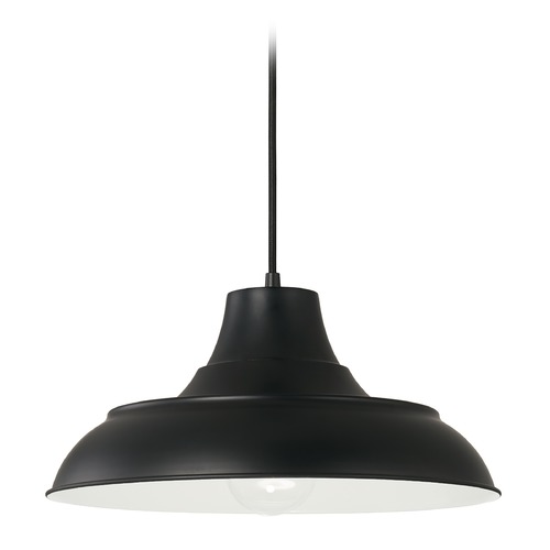 HomePlace by Capital Lighting Jones 15-Inch Pendant in Matte Black by HomePlace 342111MB