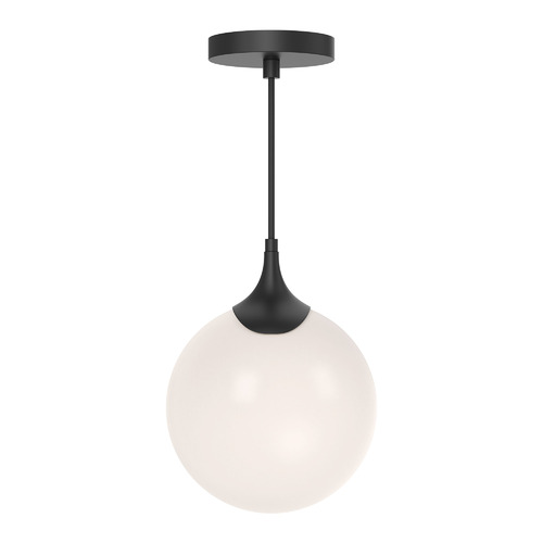 Nouveau Mini Pendant in Matte Black by Alora Lighting