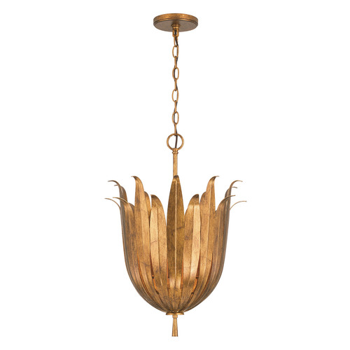 Capital Lighting Eden 4-Light Pendant in Antique Gold by Capital Lighting 349542AG