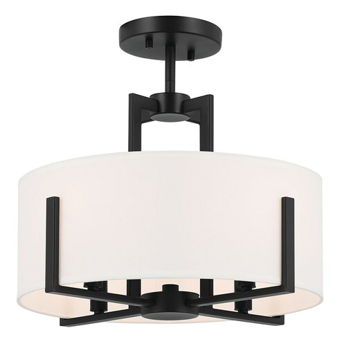 Kichler Lighting Malen Black Semi-Flush Mount Light by Kichler Lighting 52591BK