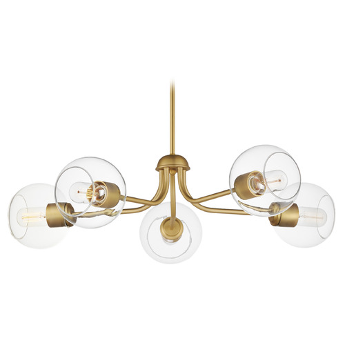 Knox Natural Aged Brass Chandelier by Maxim Lighting