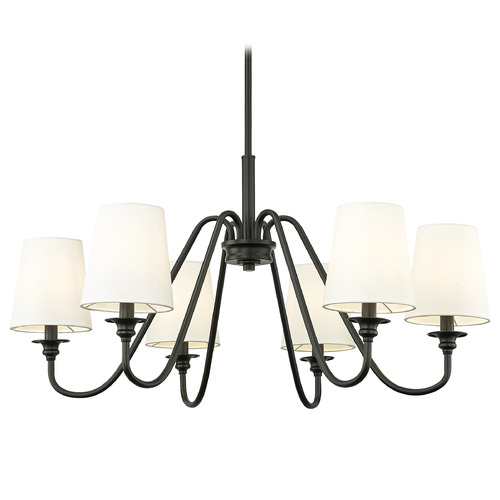 Z-Lite Z-Lite Gianna Matte Black Chandelier 7509-6-32MB