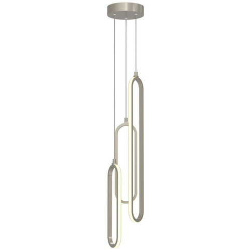 Afx Lighting Sienna Painted Nickel LED Multi-Light Pendant