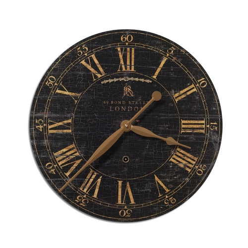 Clock in Weathered Crackle by Uttermost Lighting