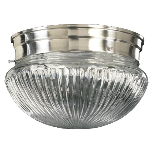 Quorum Lighting Satin Nickel Flush Mount by Quorum Lighting 3012-8-65