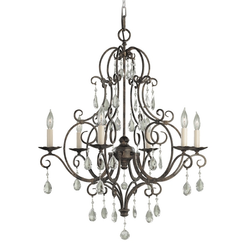 Generation Lighting Chateau 6-Light Chandelier in Mocha Bronze by Generation Lighting F1902/6MBZ