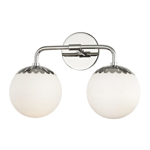 Mitzi by Hudson Valley Paige Polished Nickel Bathroom Light by Mitzi by Hudson Valley H193302-PN
