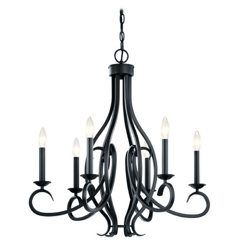 Kichler Lighting Ania 26-Inch Black Chandelier by Kichler Lighting 52240BK