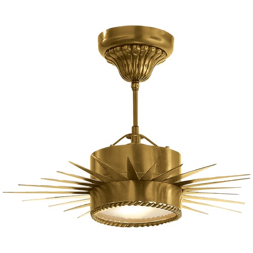 Suzanne Kasler Soleil Small Semi-Flush in Brass by Visual Comfort Signature