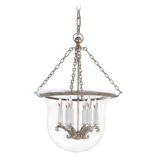 Visual Comfort Signature Collection E.F. Chapman Country Lantern in Polished Nickel by Visual Comfort Signature CHC2117PN