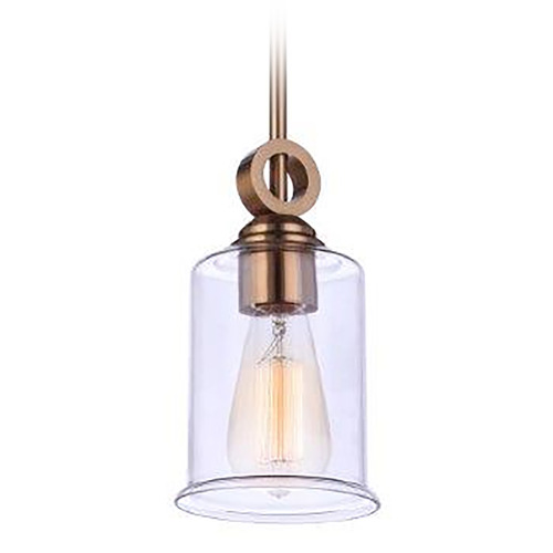 Romero Satin Brass Mini Pendant by Craftmade Lighting