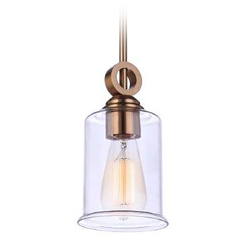 Craftmade Lighting Romero Satin Brass Mini Pendant by Craftmade Lighting 56491-SB