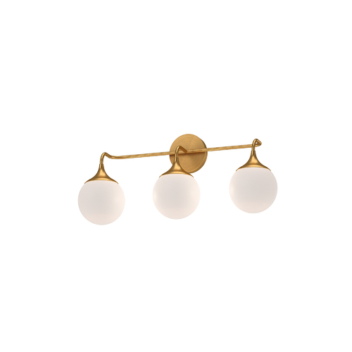 Nouveau 25.50-Inch Bath Light in Aged Gold by Alora Lighting
