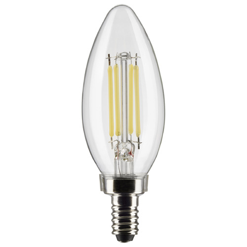 5.5W B11 E12 Base Clear LED Light Bulb in 4000K by Satco Lighting