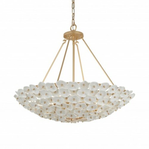 Coastlyn 6-Light Pendant in Legacy Brass by Metropolitan