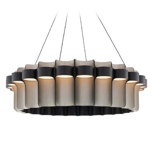 Modern Forms by WAC Lighting Modern Forms Gatlin Black / Brushed Nickel LED Pendant Light PD226636-BK/BN