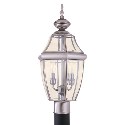 Lancaster 21.50-Inch Post Light in Antique Brushed Nickel by Generation Lighting